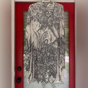 S-Twelve  Blingy Dress W/ bell Sleeves